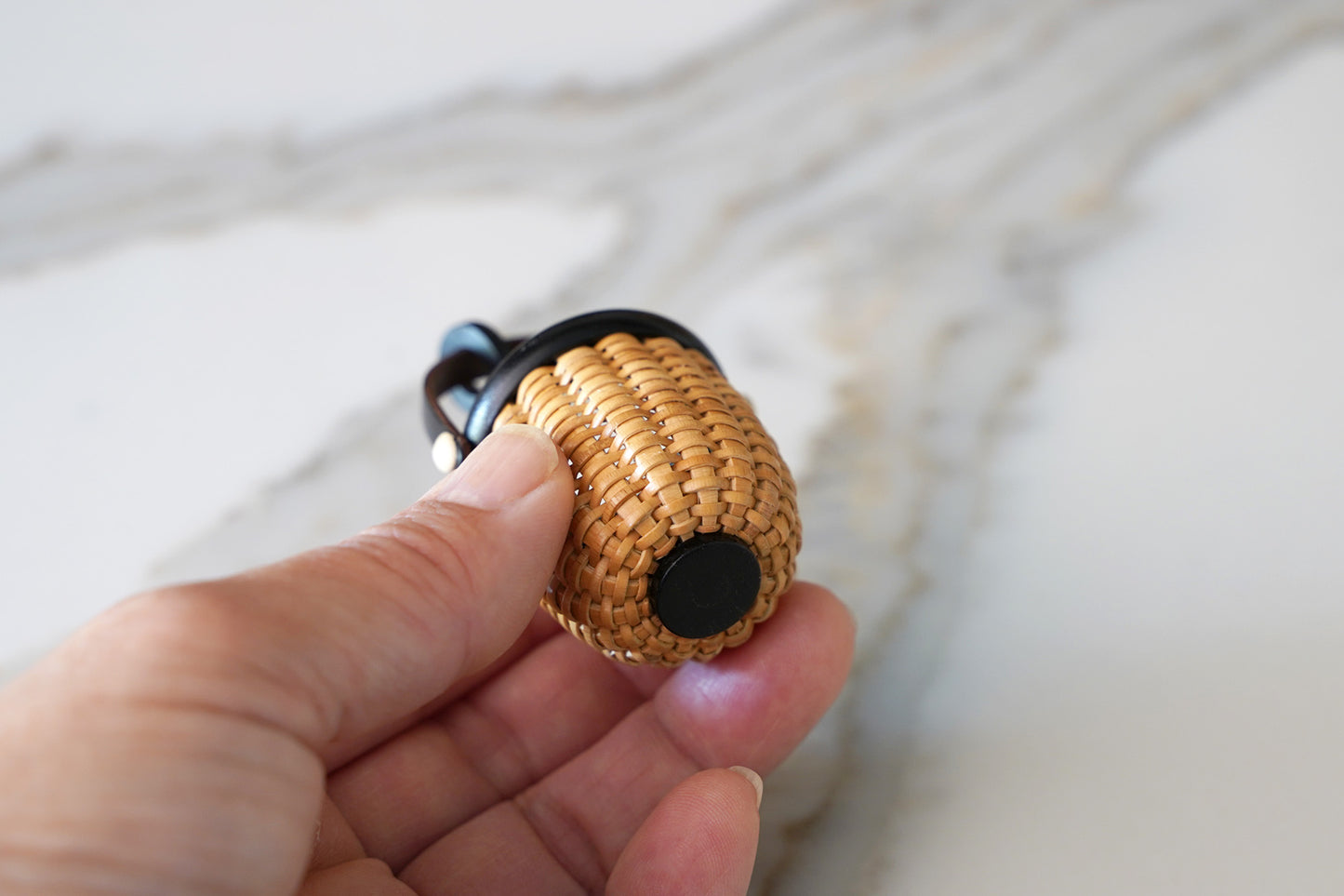 Tiny Nantucket Basket - Ornament / Pendant / Charm