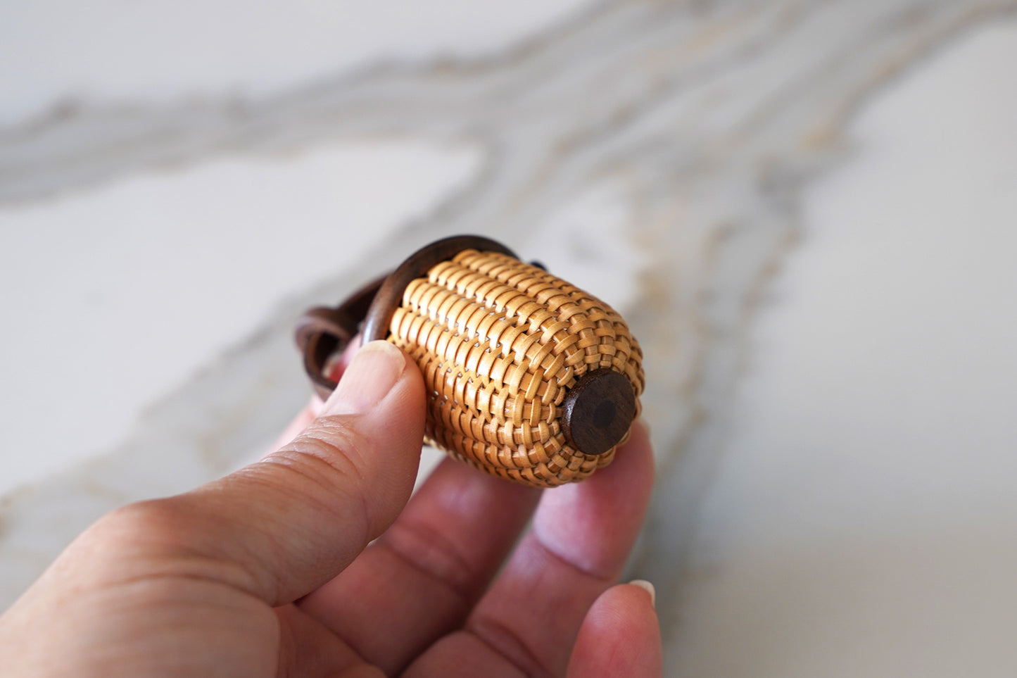 Tiny Nantucket Basket - Ornament / Pendant / Charm