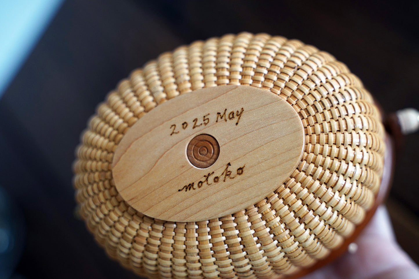 Nantucket Keepsake Basket with Carved Heart Lid