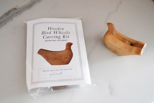 Wooden Bird Whistle Carving Kit
