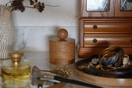 3 1/2" Round Bentwood Box with Round Knob