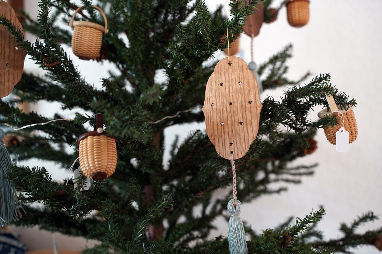 Starlight Wooden Bookmark / Ornament with Tassel