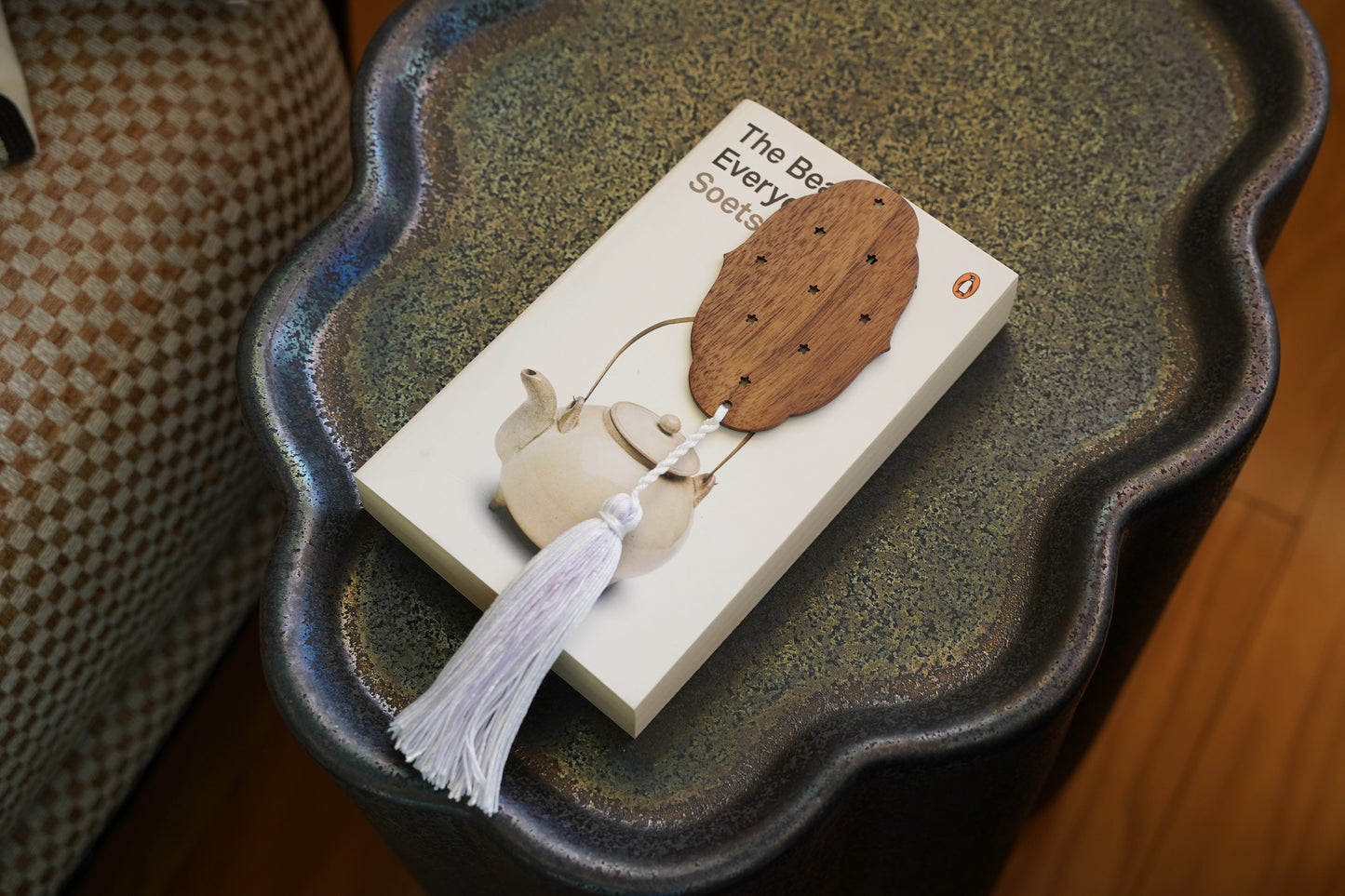 Starlight Wooden Bookmark / Ornament with Tassel